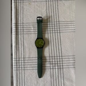 Swatch Swiss Men’s Forest Green Silicone Watch- and will suit women too